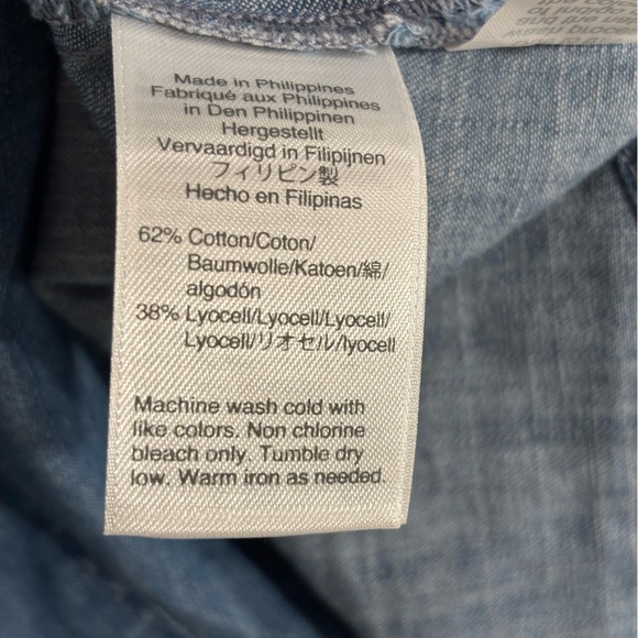 Madewell Blue Puff Sleeve Sundress - Picture 4 of 7